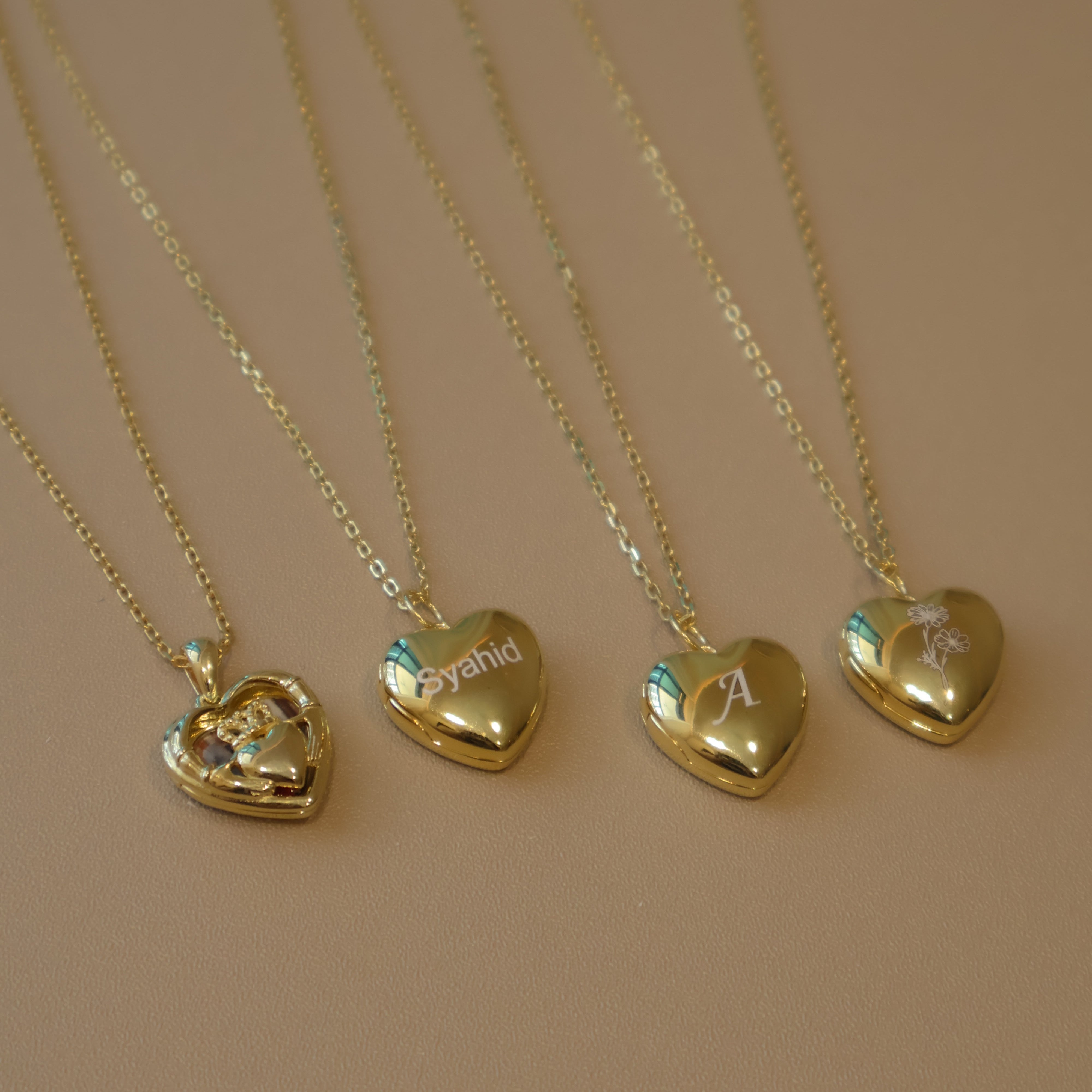 Heart Locket [2 photos + engraving]