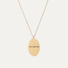 Load image into Gallery viewer, The Oval Engravable necklace
