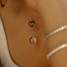 Load image into Gallery viewer, Paw print Heart Necklace
