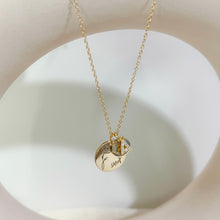 Load image into Gallery viewer, Single Birth flower+Mini birth flower necklace [Engrave]
