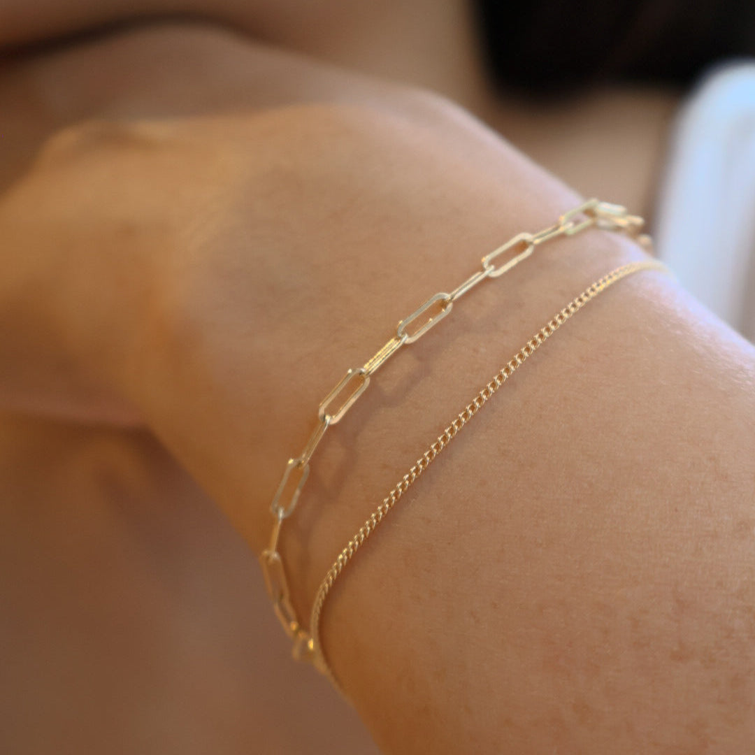 The Paperclip Bracelet - Gold filled