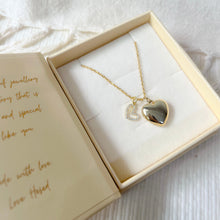 Load image into Gallery viewer, Heart Locket [2 photos + engraving]
