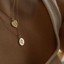 Load image into Gallery viewer, Paw print Heart Necklace
