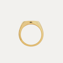 Load image into Gallery viewer, Solid Gold Solace Wave Signet Ring
