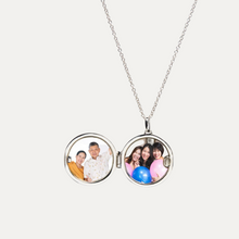 Load image into Gallery viewer, The Rowan Round Locket [2 photo + engraving]

