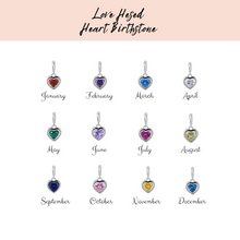 Load image into Gallery viewer, Add on Heart Birthstone
