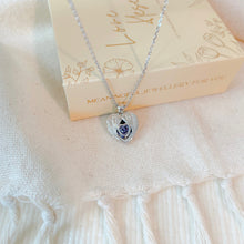 Load image into Gallery viewer, Angel Wings Heart Birthstone Locket [Engravable]
