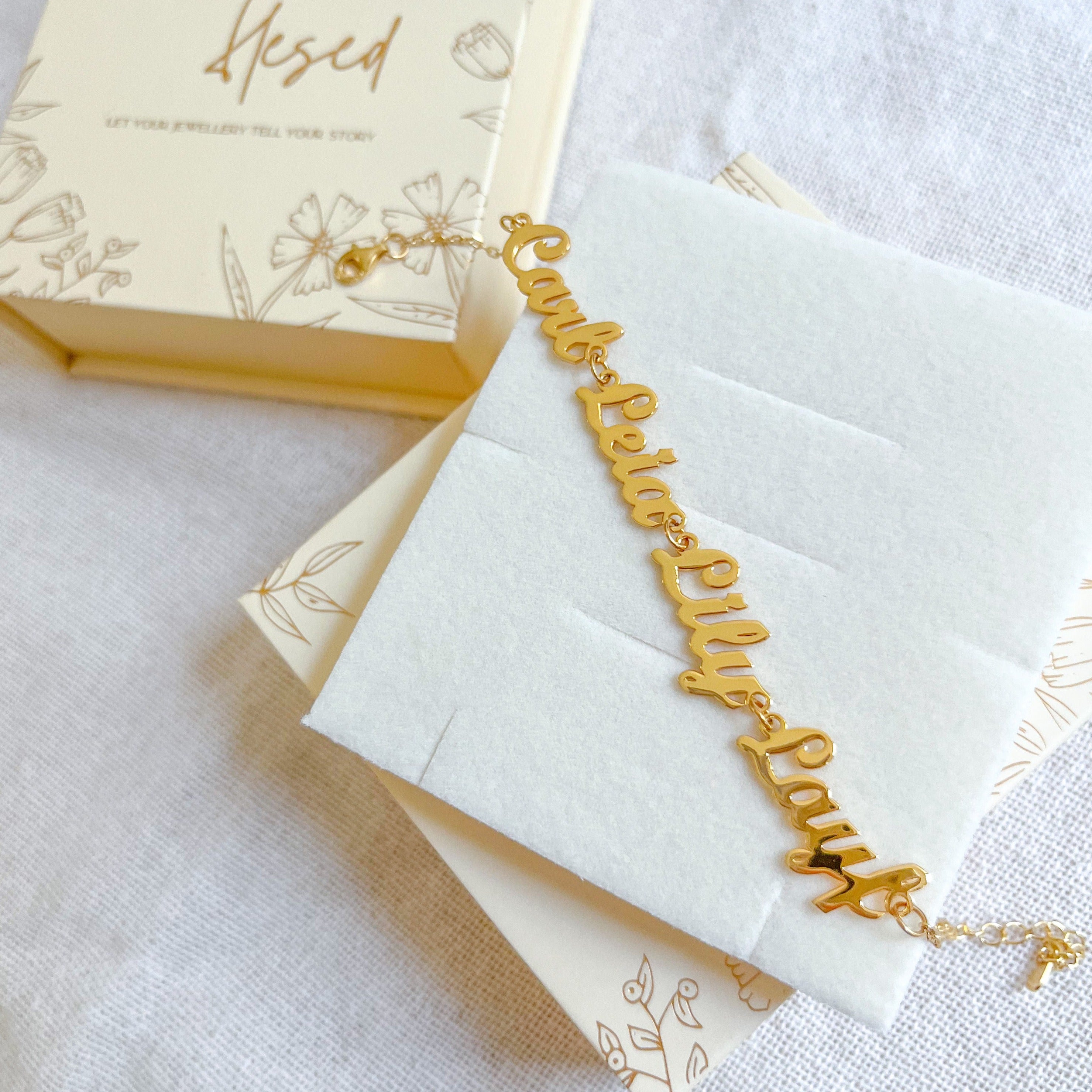 Multiple Names bracelet [2-4 names]