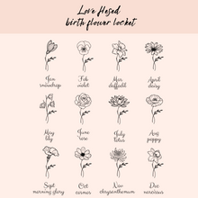 Load image into Gallery viewer, Birth Flower Locket [1 photo]
