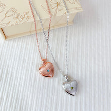 Load image into Gallery viewer, Birthstone Heart Locket [Engravable]
