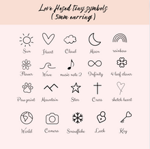 Load image into Gallery viewer, Tiny stud earrings (5mm)
