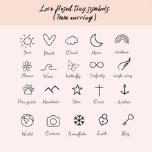 Load image into Gallery viewer, Mini stud earrings (7mm)
