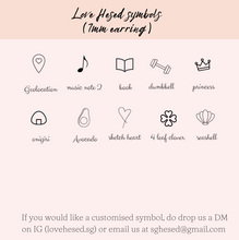 Load image into Gallery viewer, Mini stud earrings (7mm)

