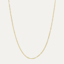 Load image into Gallery viewer, Gold filled Singapore chain necklace
