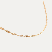 Load image into Gallery viewer, Gold filled Singapore chain necklace
