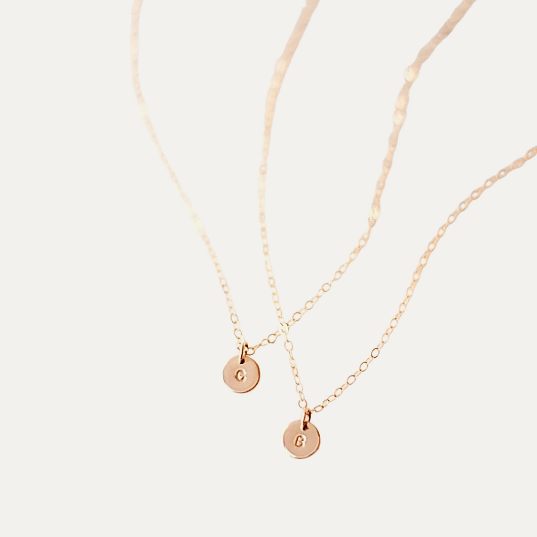 Gold-filled Mia - Tiny 6mm hanging pendant