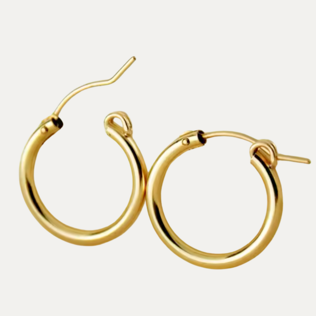 Gold-filled Everyday Classic Hoop Earrings [35mm