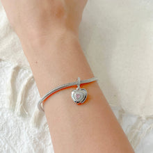 Load image into Gallery viewer, Dangling Double Hearts Photo Charm
