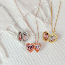 Load image into Gallery viewer, Round Locket [2 photos + engraving]
