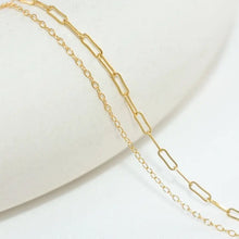 Load image into Gallery viewer, Gold filled layered chain Bracelet
