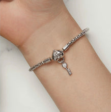 Load image into Gallery viewer, Forever Love Heart Lock and Key Charm Bracelet
