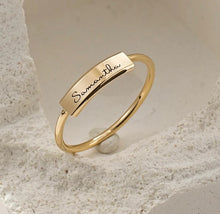 Load image into Gallery viewer, Erin Personalised Band - Gold filled [Engraving option available]

