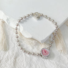 Load image into Gallery viewer, Beaded Heart Lock Charm Bracelet
