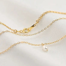 Load image into Gallery viewer, Gold filled Layered pearl necklace
