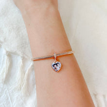 Load image into Gallery viewer, Dangling Heart Photo Charm (Rose Gold)
