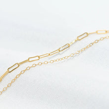 Load image into Gallery viewer, Gold filled layered chain Bracelet
