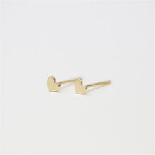 Load image into Gallery viewer, Gold filled Heart studs
