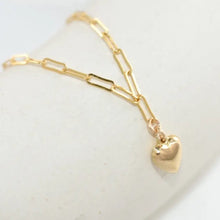 Load image into Gallery viewer, Gold filled Sweetheart Bracelet
