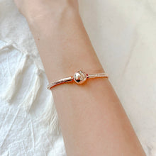 Load image into Gallery viewer, Rose Gold Snake Chain Charm Bracelet
