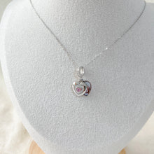 Load image into Gallery viewer, Dangling Double Hearts Photo Charm
