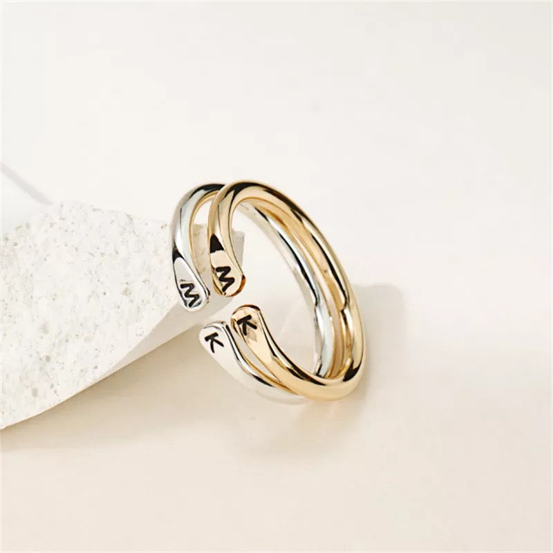 Me+You Initial Ring