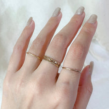Load image into Gallery viewer, Aurelia hammered stackable ring
