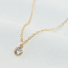 Load image into Gallery viewer, Gold-filled Birthstone Necklace (12 birthstones available)
