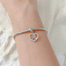 Load image into Gallery viewer, Heart Letter Charm
