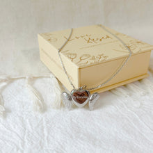 Load image into Gallery viewer, Angel Wings Heart Locket [Engravable]
