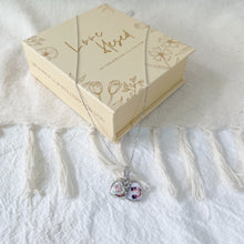 Load image into Gallery viewer, Dangling Double Hearts Photo Charm

