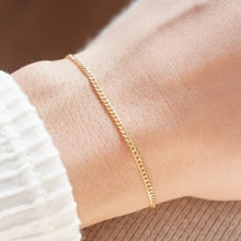 Load image into Gallery viewer, Gold filled curb chain Bracelet
