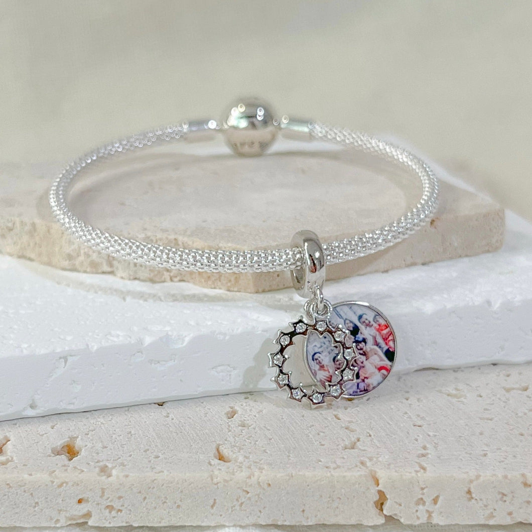 Dangling Hollow Star Photo Charm