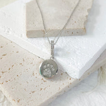 Load image into Gallery viewer, Dangling Heart Paw Print Photo Charm
