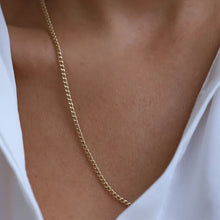 Load image into Gallery viewer, Gold filled Curb chain necklace
