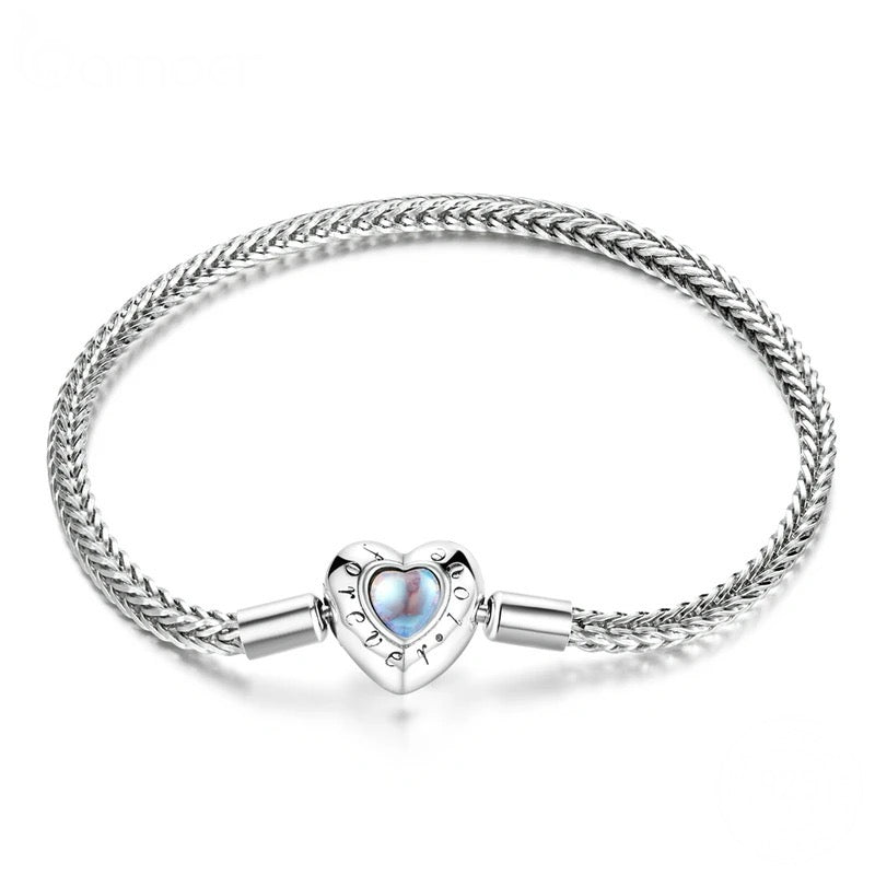 Forever Love Heart Moonstone Bracelet