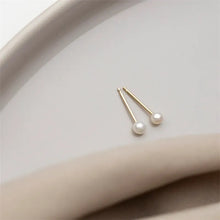 Load image into Gallery viewer, Gold filled Mini Pearl studs
