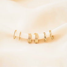 Load image into Gallery viewer, Triple Hoop Earrings [Gold-filled]
