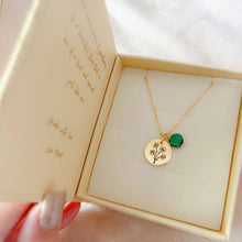 Load image into Gallery viewer, Birth Flower Necklace singapore
