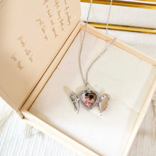 Load image into Gallery viewer, Angel Wings Heart Locket [Engravable]

