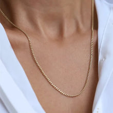 Load image into Gallery viewer, Gold filled Curb chain necklace
